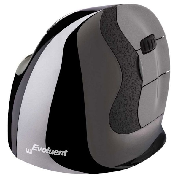 Evoluent VerticalMouse D Wireless Small - Ergonomisk trådlös mus - högerhänt - 2600 dpi lasersensor - 5 knappar