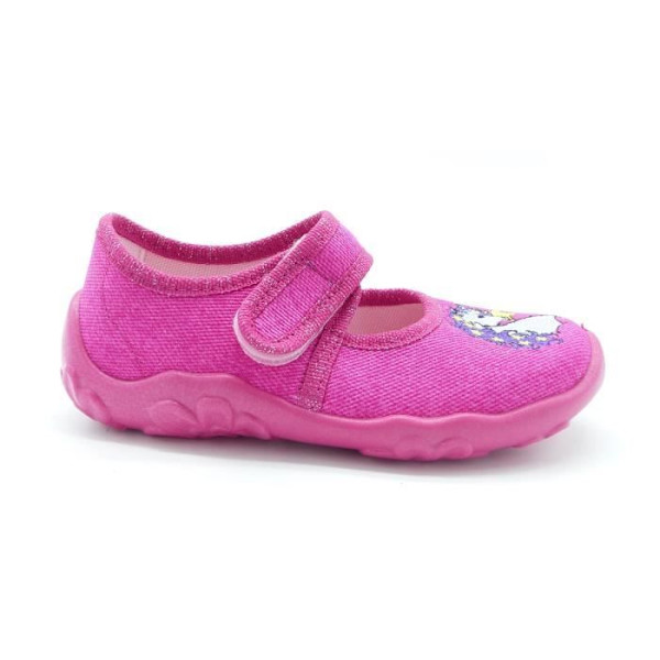 Låg tofflor för flickor - SUPERFIT - Rosa - Textilinteriör - Mjuk injicerad gummisula Rosa 31