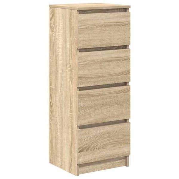 vidaXL Buffé eksonoma 37,5x35x99 cm i träkomposit, förvaringsmöbel, köksförvaringsmöbel, möbel 861699