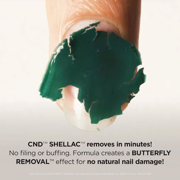 Cnd shellac nagellack - C40627 - Granat Glamour, förpackning med 11x 7ml