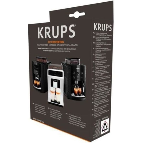 KRUPS underhållssats för Espressokvarn - Avkalkningsmedel, rengöringstabletter och filterpatron