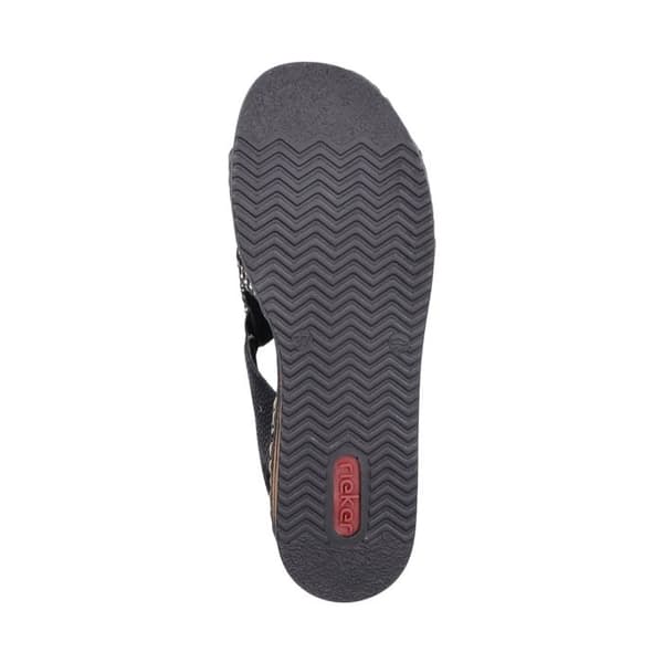 Rieker Palmas Elastiska Sandaler - Svart Svart 38