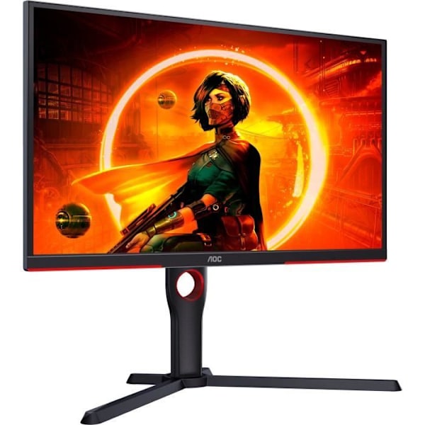 PC Gaming Monitor - AOC - 25G3ZM/BK - 24,5" VA FHD 0,5ms 240Hz HDMI DisplayPort Pivot Höjdjusterbar Adaptive Sync