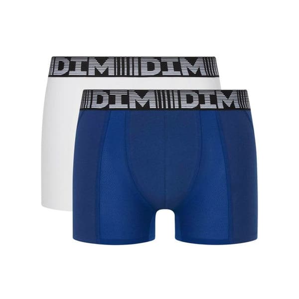 2-pack Långa Boxers 3D Flex Air[] Herr Vitt stål/vit tre