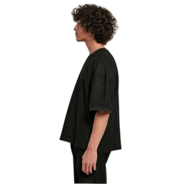 Urban Classics Rib Terry Boxy GT Tee - svart - 3XL Svart XXXL