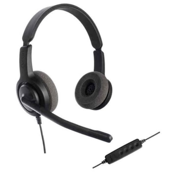 Hörlurar med Mikrofon Axtel AXH-V28UCD Svart - - - Axtel