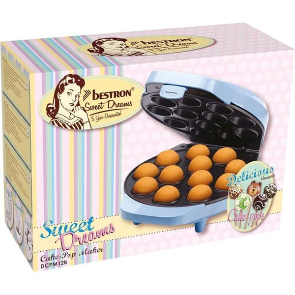 Cake pop-maskin - BESTRON - DCPM12B - 700 W - 12 cake pops - Blå Blå