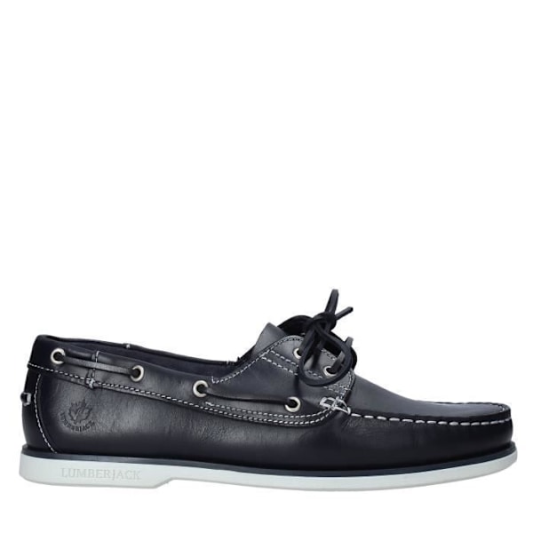 Lumberjack NAVIGATOR M0159 Loafers för män i svart läder med gummisula - SM07804 005 B03 115 45