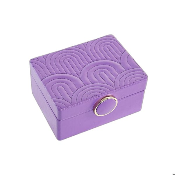 Smyckeskrin - Ej specificerad - Lila - 23 x 17 x 10 cm - Polyuretan - MDF trä lila lila