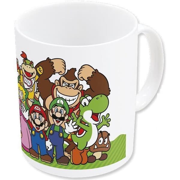 Mugg - GAMESTOP LTD - Mario - 325ml - Vit - Cylindrisk