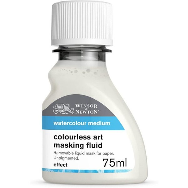Maskeringsvätska - Winsor & Newton - 75ml - Färglös - Invändig användning - Svart Färglös