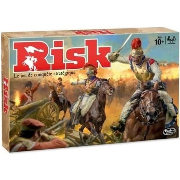 RISK, strategibrädspel för barn, från 10 år, brädspel, Hasbro Gaming kastanj