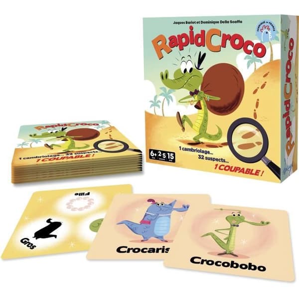 RapidCroco - Asmodee - Utredningsspel - 32 Misstänkt 1 skyldig Flerfärgad