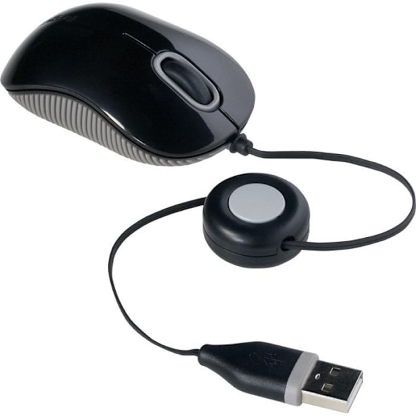 TARGUS Wired Mouse - Optisk - USB - Compact Blue Trace - Svart Svart