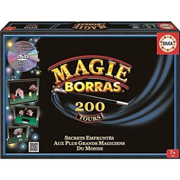 EDUCA Magie Borras 200 Tricks Magic Kit - Träna som de bästa magikerna i världen Flerfärgad