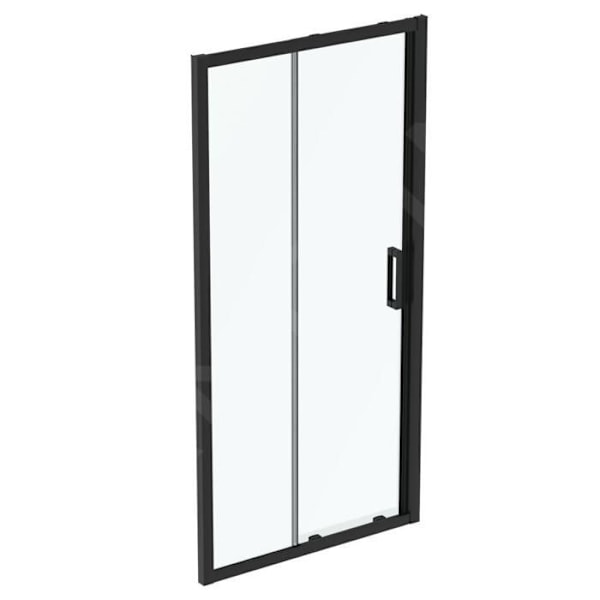 Ideal Standard Connect 2 Skjutdörr, 2 dörrar, 1050 mm, svart / klart glas K9274V3