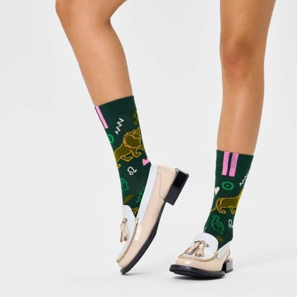 Strumpor HAPPY SOCKS LEO SOCKA Grön - Herr - Textil Grön 36/40