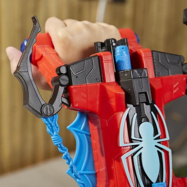 Dubbel attack blaster SpiderMan, Nerf, Marvel, Vattenpistol och dart, Superhjälte leksaker, från 5 år Flerfärgad