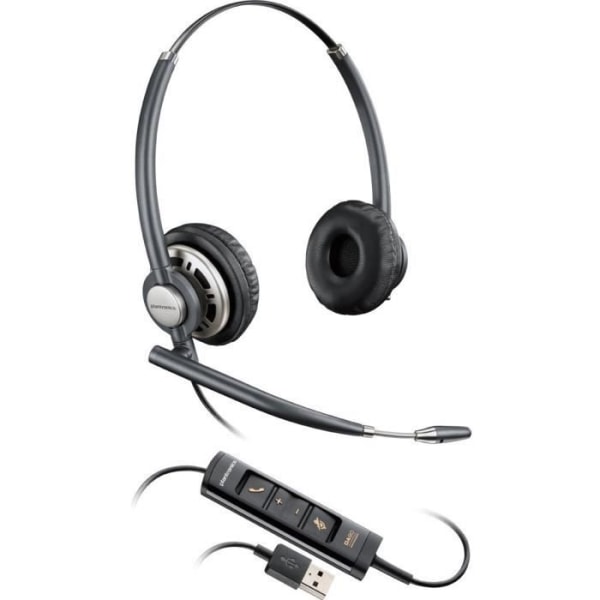 POLY Plantronics EncorePro HW725 USB-headset - Kabelanslutet - Design över huvudet - Stereo - Supra-aural - Brusreducering
