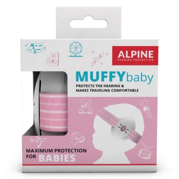 Alpine Baby hörlurar Muffy Pink