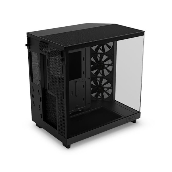 PC-chassi - NZXT - H6 Flow - Mellanstorlek - Optimal Kylning - Färg Svart