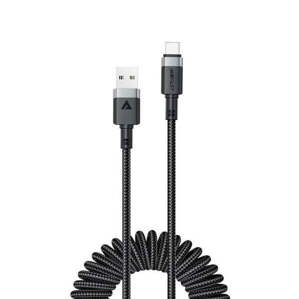 USB-A till USB-C-kabel - ACEFAST - C14-04 - 3 A - 480 Mbit/s - 1,2 m Svart