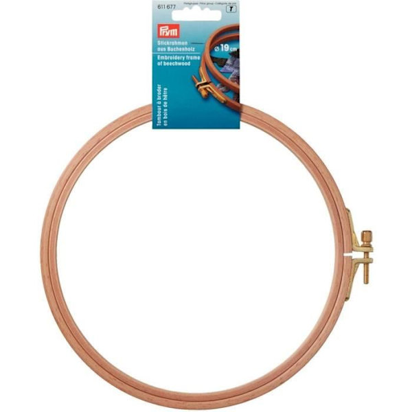 PRYM Bokbroderi Tambour 8 mm 19 cm Trä