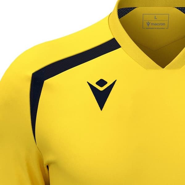 Maillot Macron Wyrm gul/marinblå XXS