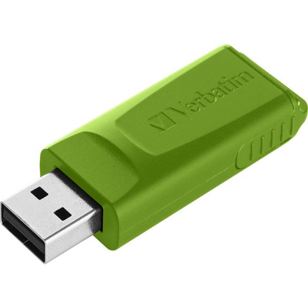 USB-nyckel - VERBATIM - Slider - 16 GB - USB 2.0 - blå, röd, grön