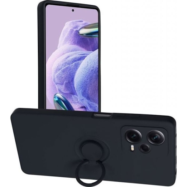 Coque telefon - bumper telefon OEM Coque SILIKONRING för XIAOMI Redmi NOTE 12 PRO+ 5G svart