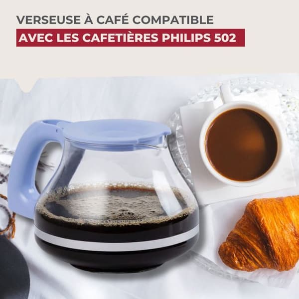 Kanna för Philips 502 Kaffebryggare Fackelmann Basics Transparent