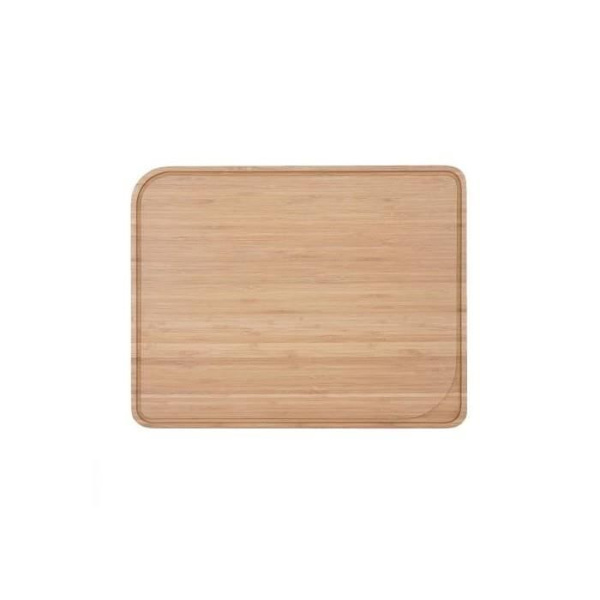 Skärbräda med kanal 37 x 29 cm - natur