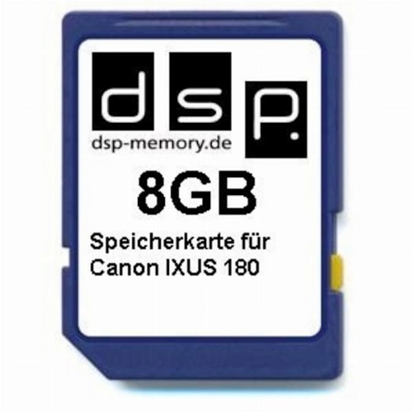Minneskort - flashminne Dsp-minne 8 GB minneskort till Canon IXUS 180
