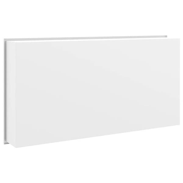 Nisch för dusch matt vit 62x32x9 cm rostfritt stål