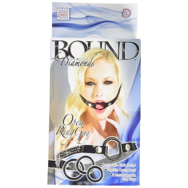 California Exotic Novelties Bundet av diamanter Öppen ring gag Anneau Ecarteur - SE-2656-55-3
