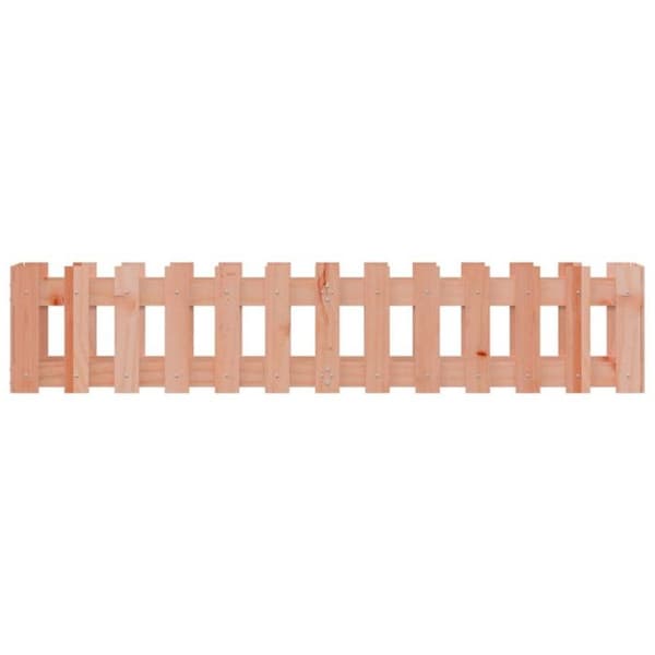 vidaXL Garden Raised Bed Staket Design Solid Douglas Wood 832490