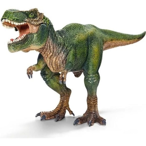 Tyrannosaurus Rex, T-Rex-figur med realistiska detaljer och rörlig käke, fantasiinspirerande dinosaurieleksak för barn Flerfärgad