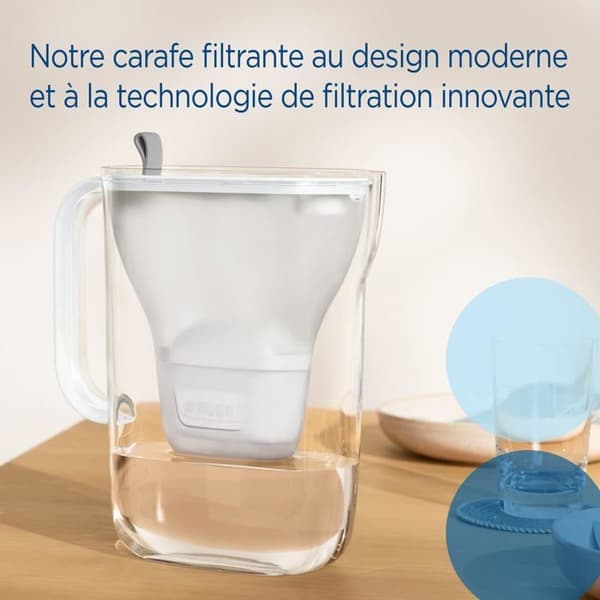 Filtreringskaraff - BRITA - Style - 2,5 L - Blå - MAXTRA PRO patron Blå