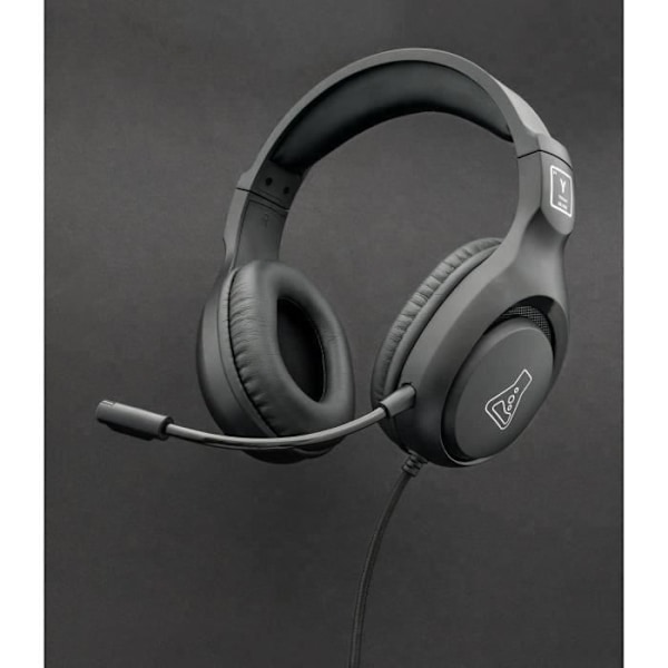 Spelheadset med kabel - The G-Lab - KORP YTTRIUM - Mikrofon - PC/PS4/Xbox One - Svart Svart