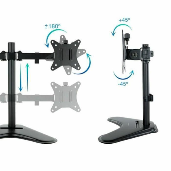 TV-stativ - TooQ - DB1702TN-B - 32/17 tum - Svart - Tiltbar