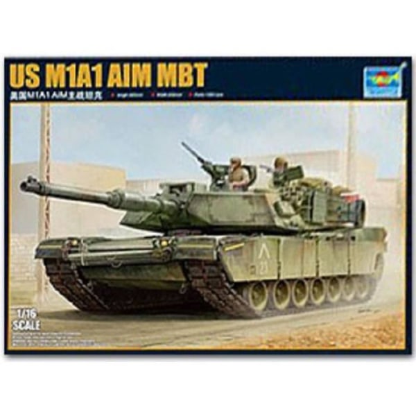 Us M1a1 Aim Mbt Tank Model - TRUMPETARE - 1/16:e - Blandat - Från 14 år