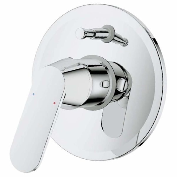Blandare bad-dusch - Grohe - Eurosmart Cosmopolitan - Kromad - 2 uttag - Inbyggd kropp Krom