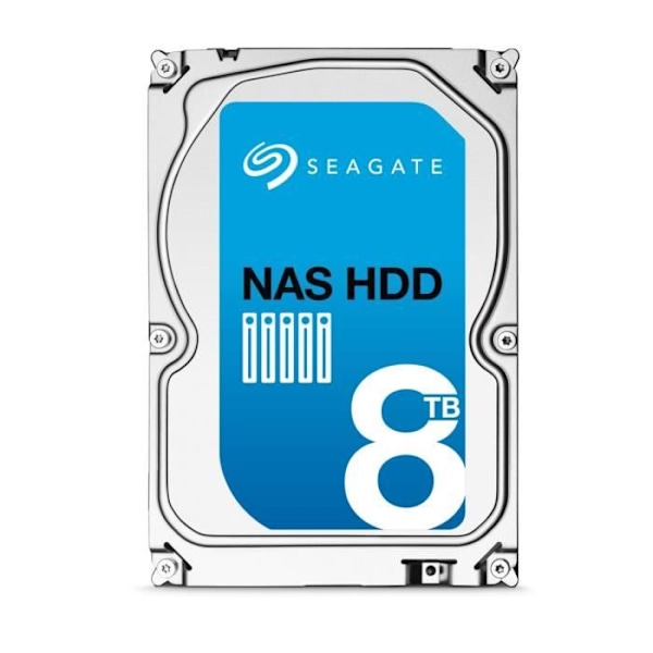 Seagate NAS HDD 8TB 256 MB 3,5" ST8000VN0002