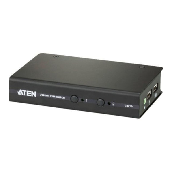 ATEN CS72D 2-PORTAR USB DVI KVM-SWITCH, 1X 1,2M 4... Svart