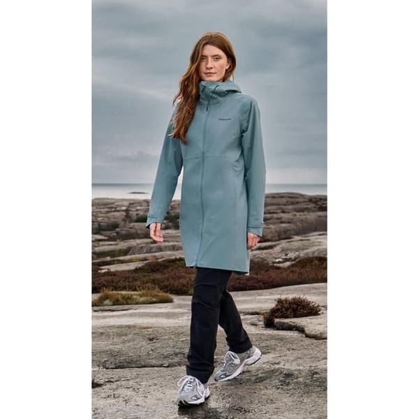 Vattentät jacka dam Didriksons Bea - factory blue fabriksblå 36