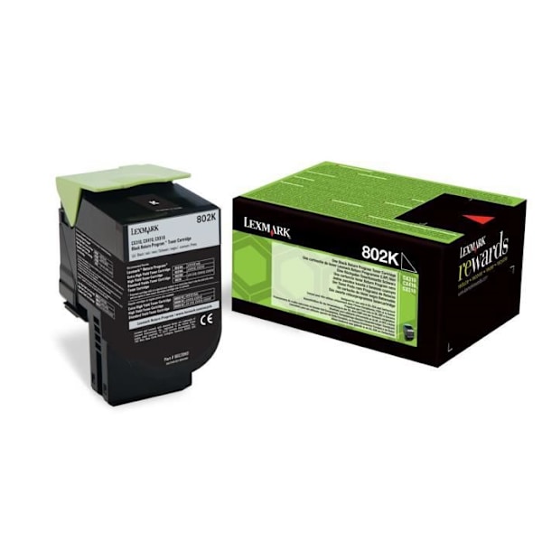 Lexmark Toner 802K - 80C2SK0 - Svart - 1 000 sidor