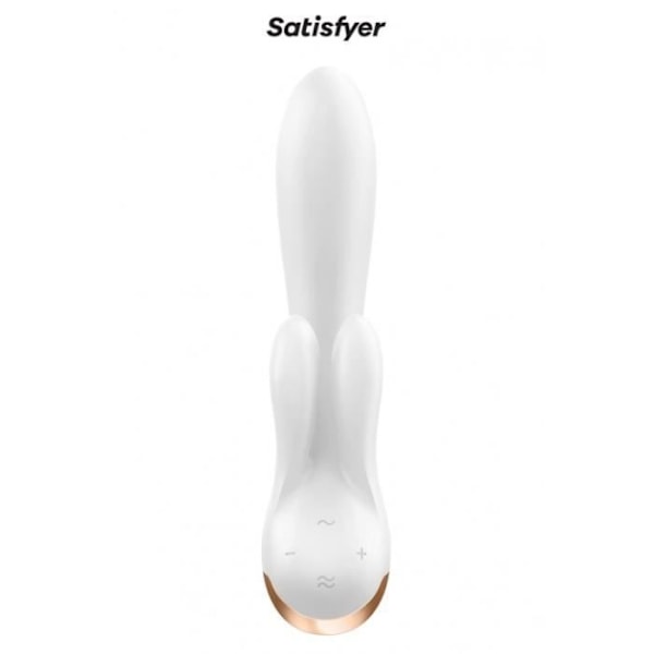 Connected Rabbit Vibrator Double Flex vit - Satisfyer
