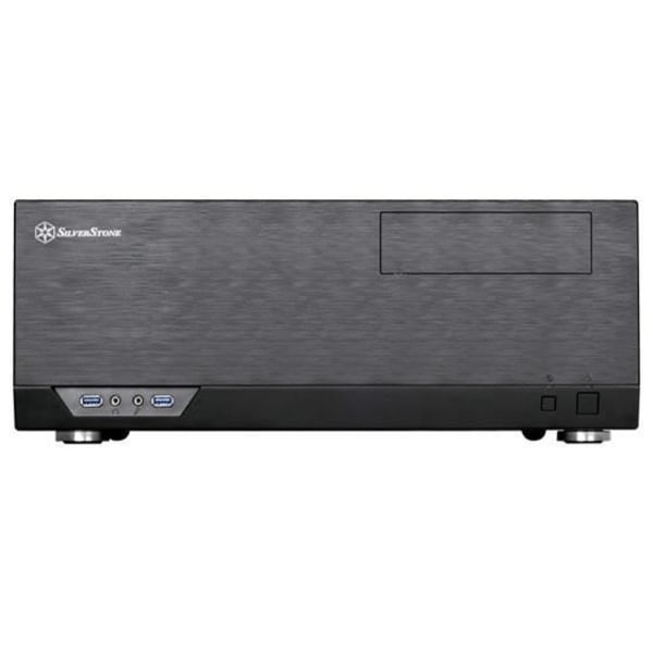 SilverStone SST-GD09B - Grandia HTPC ATX datorfodral, Silent Airflow High Performance, svart
