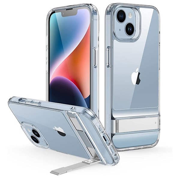 Härdat glas för iPhone 14 Plus - ESR Air Shield Boost Kickstand - Genomskinlig