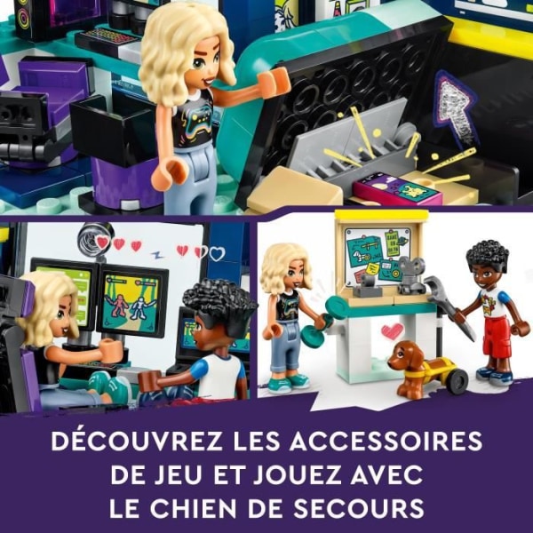 LEGO® Friends 41755 Novas sovrum, leksak med speltema, med minidocka